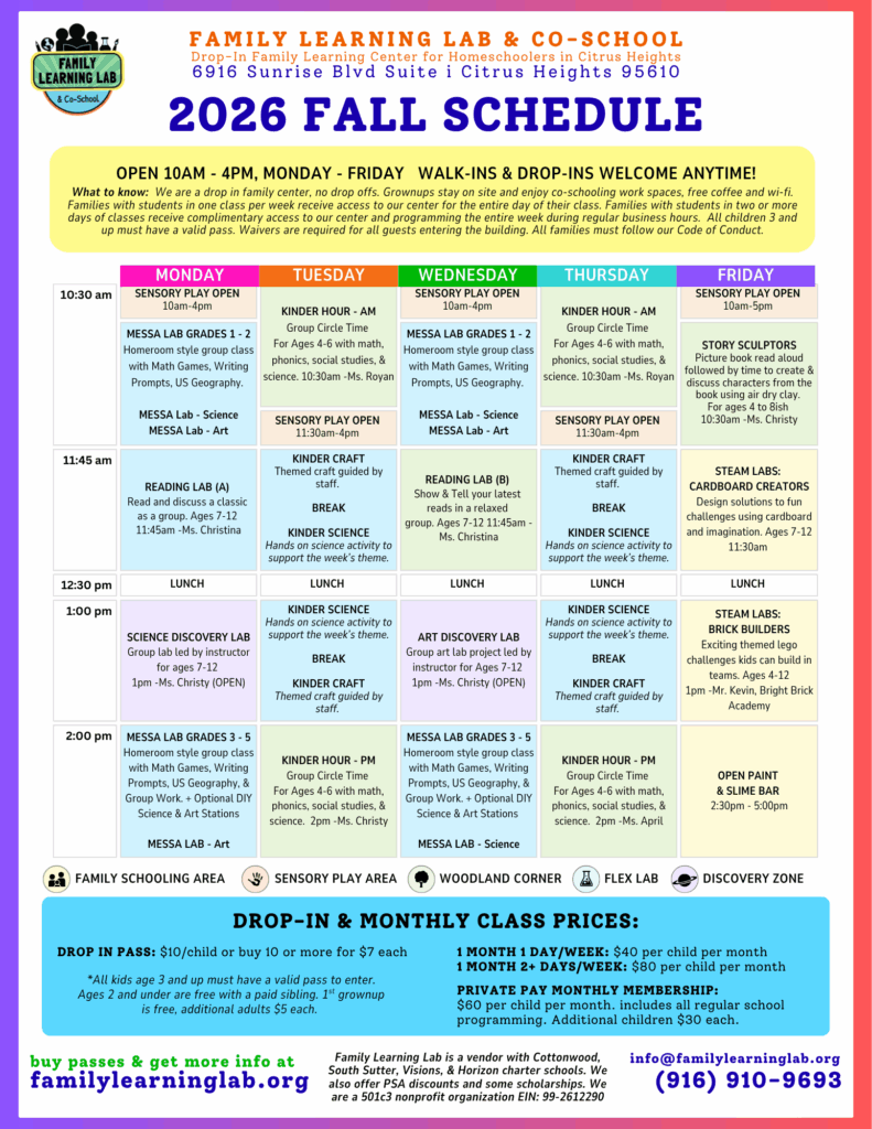 homeschool center in citrus heights