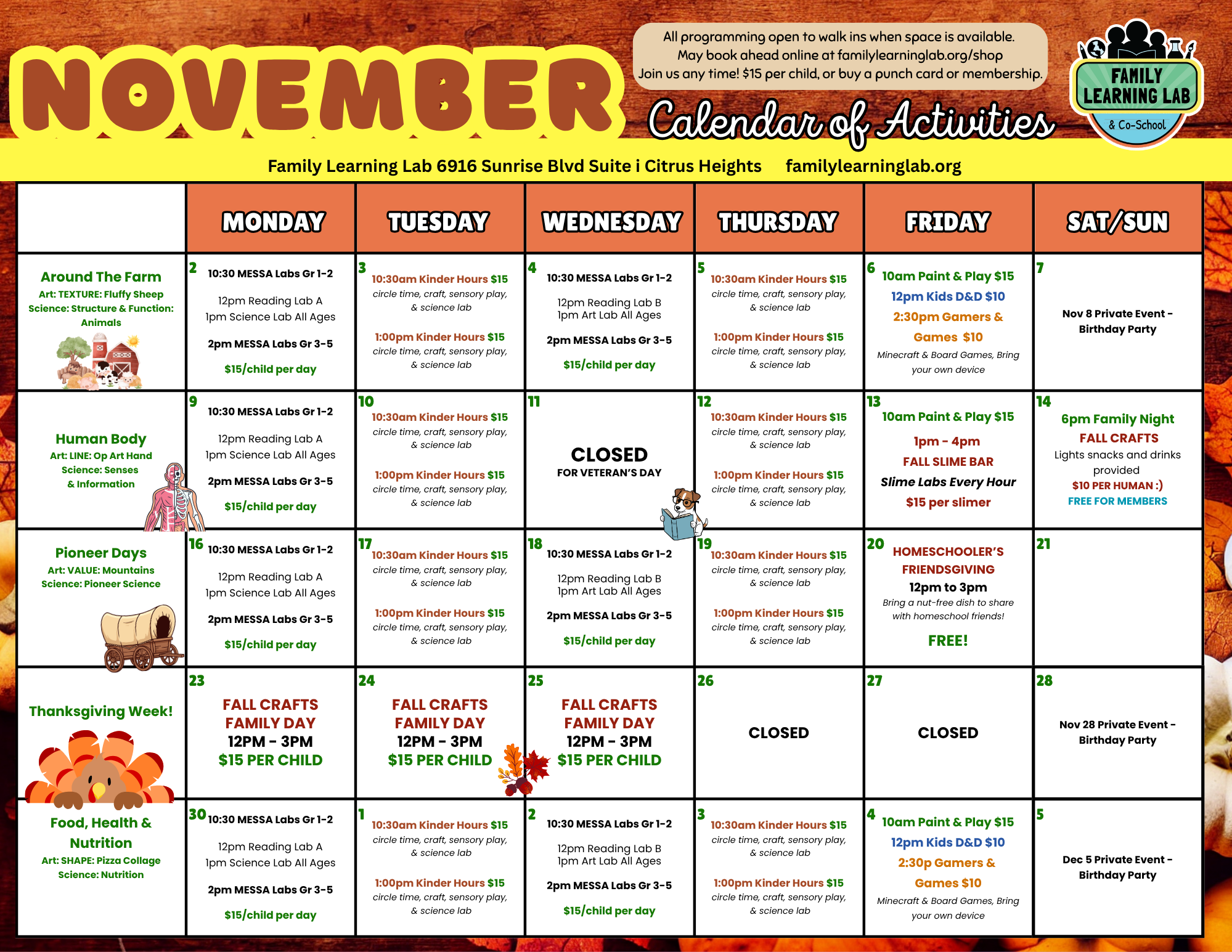 FamLab Monthly November 2026